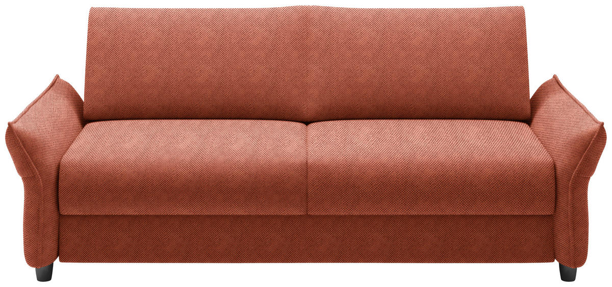 SCHLAFSOFA in Textil Rostfarben  - Rostfarben/Schwarz, Konventionell, Kunststoff/Textil (198/82/106cm) - Ti'me