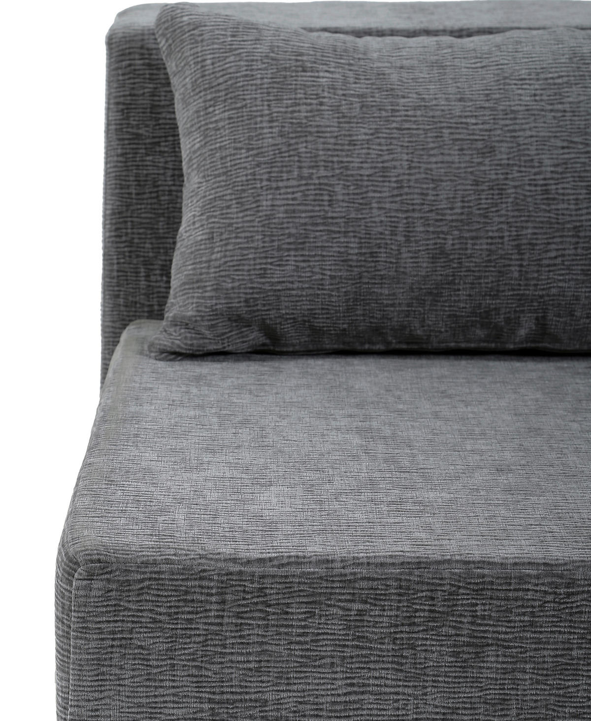 SOFAELEMENT in Leinenoptik Grau  - Grau, Design, Textil (82/64/95cm) - P & B