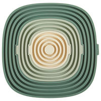 UNTERSETZER 3-teilig  - Petrol/Creme, Basics, Kunststoff - Homeware Profession.