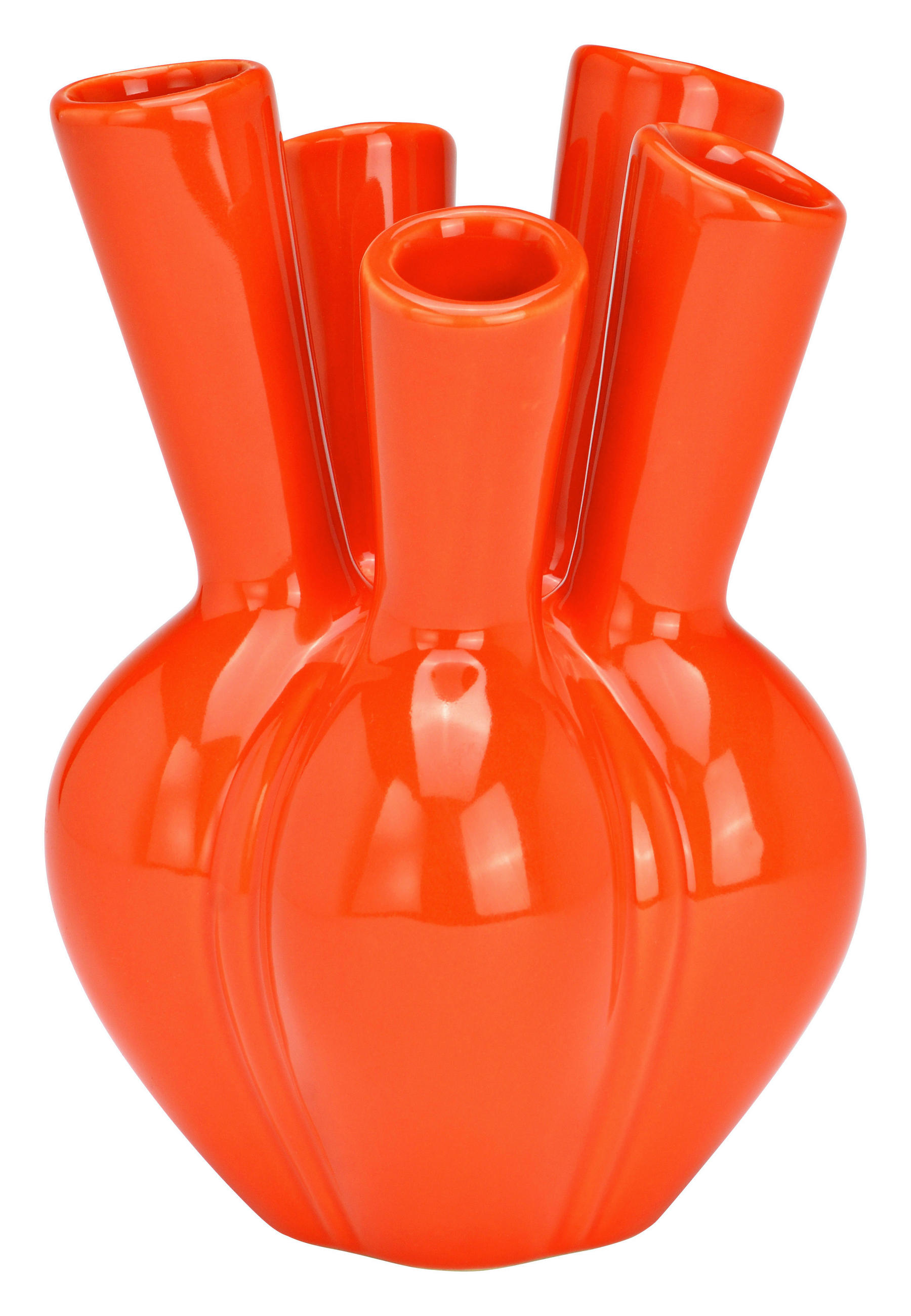VASE  - Orange, Basics, Keramik (15/20/15cm)