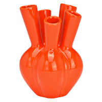 VASE  - Orange, Basics, Keramik (15/20/15cm)