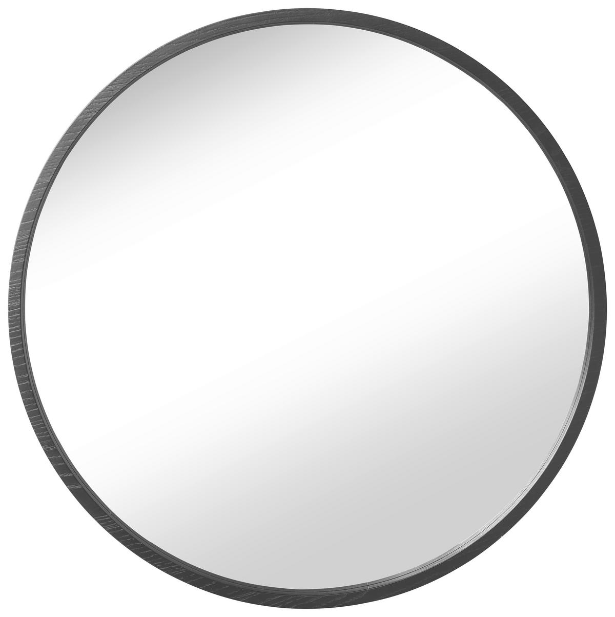 OGLEDALO ZIDNO  62/62/4 cm     - crna, Design, staklo/drvo (62/62/4cm)