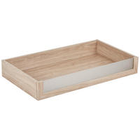 ZÁSUVKA, barvy dubu, 83/12/45 cm - barvy dubu, kompozitní dřevo/sklo (83/12/45cm) - Hom`in