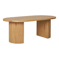 COUCHTISCH Boavista 120/60/45 cm oval Eichefarben  - Eichefarben/Naturfarben, Design, Holzwerkstoff (120/60/45cm) - MID.YOU