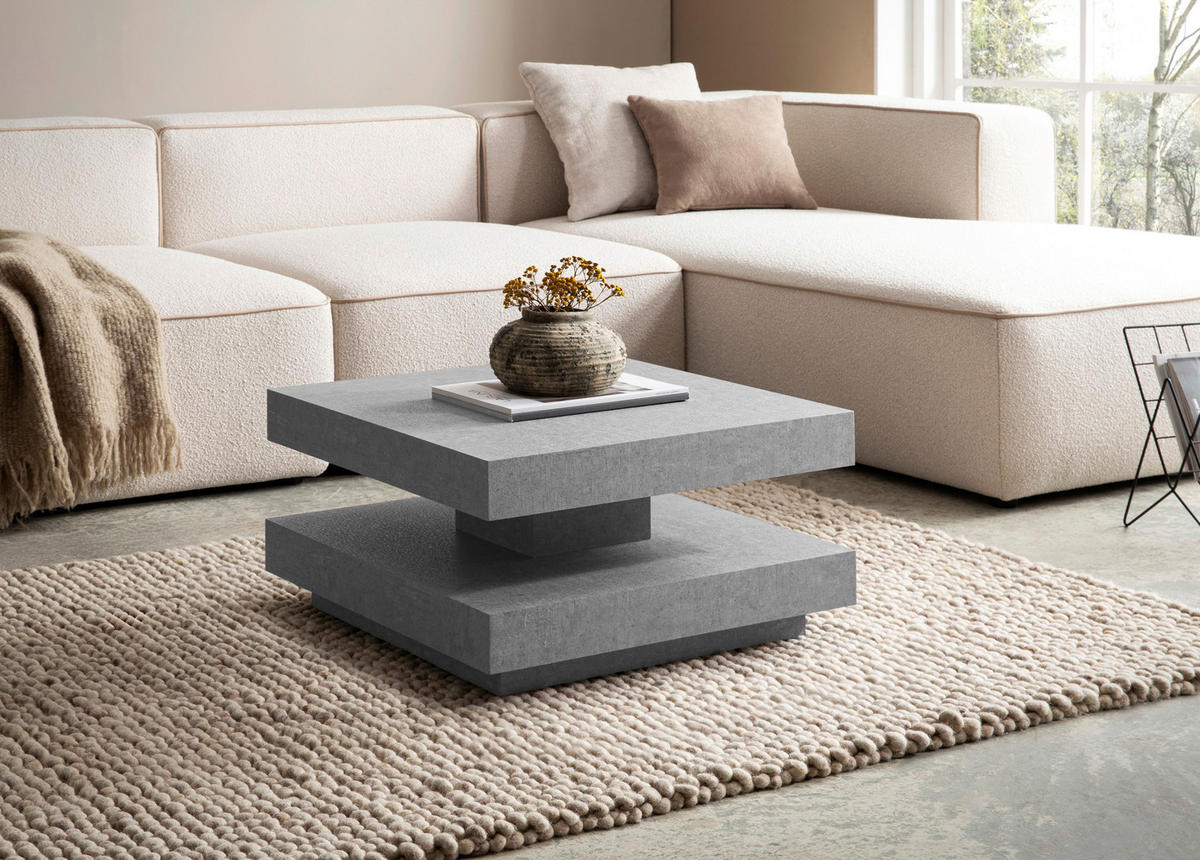 COUCHTISCH in Holzwerkstoff 60/60/34 cm  - Grau, Design, Holzwerkstoff (60/60/34cm) - Livetastic