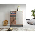 KOMMODE Grau, Akaziefarben, Hellbraun 100/122/40 cm - Hellbraun/Schwarz, Design, Holz/Stein (100/122/40cm) - Carryhome