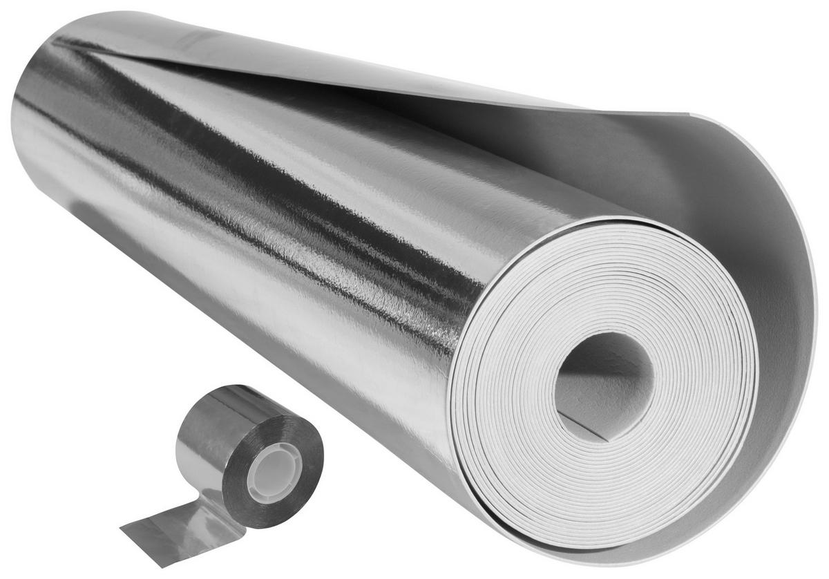 DÄMMUNTERLAGE für Parkett, Laminat  per m² - Alufarben, Basics, Kunststoff (100/1250/0,2cm) - Homeware