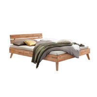 BETT 200/200 cm  Kernbuche   - Buchefarben/Kernbuche, Design, Holz (200/200cm) - Hasena