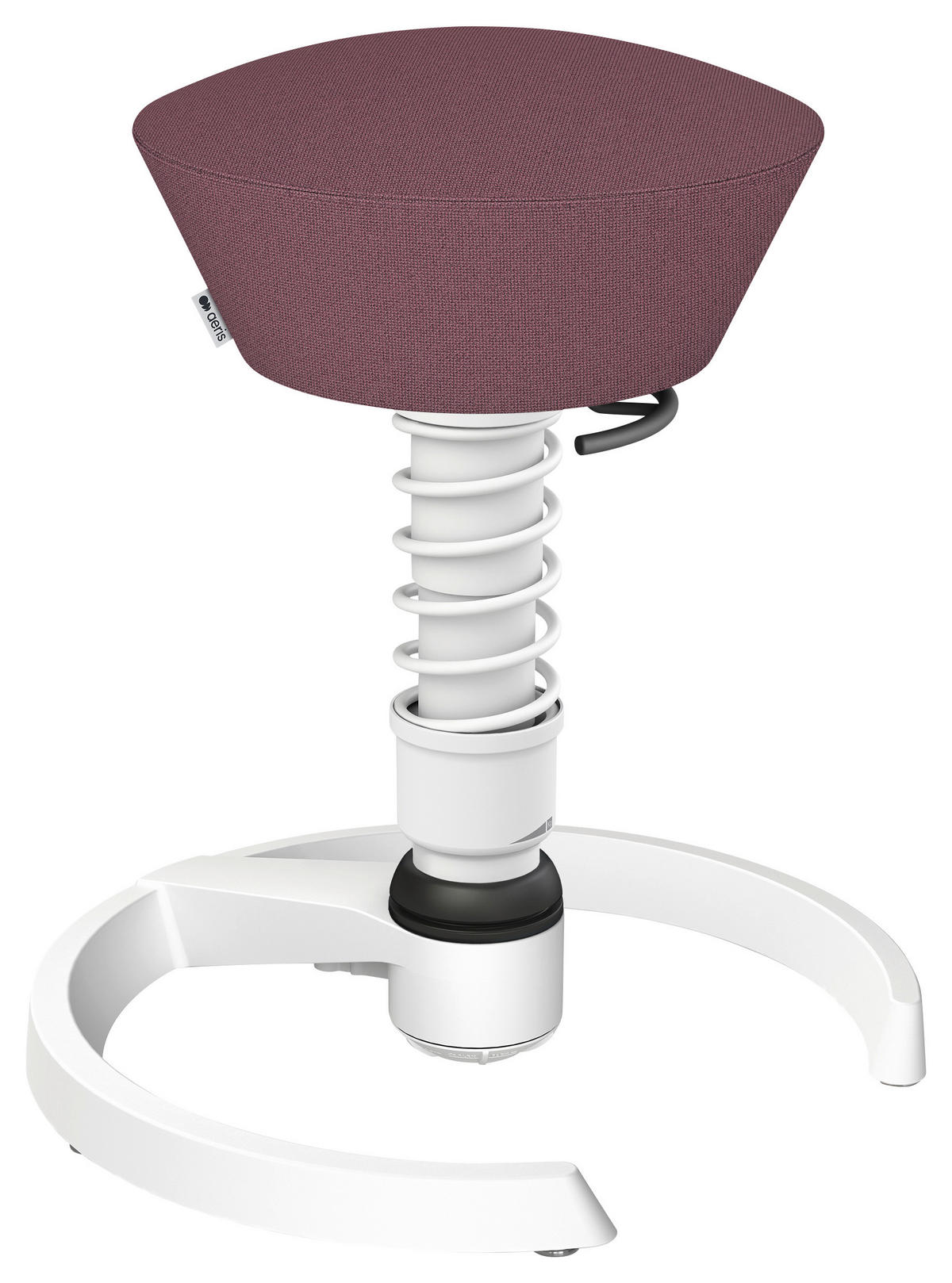 BÜROHOCKER recycel-Polyester Weiß, Flieder  - Flieder/Weiß, Basics, Textil/Metall (55/45,66/55cm) - Aeris
