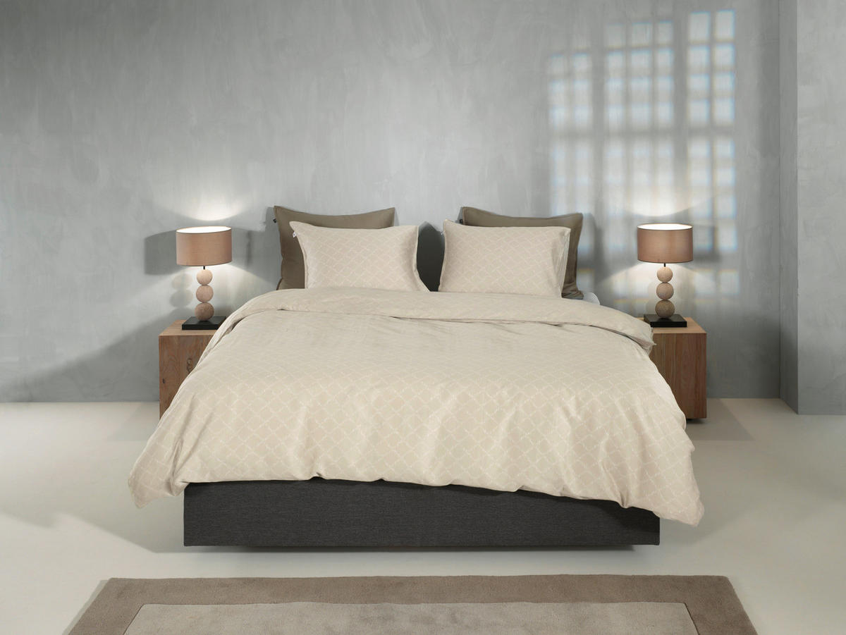 BETTWÄSCHE Linea-di-Satinado Makosatin 155/220 cm  - Elfenbein, Basics, Textil (155/220cm)