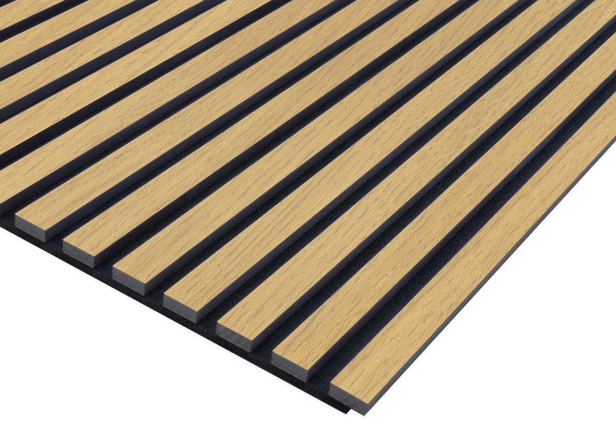 OBKLAD NA STENU 57,25/1,9/267 cm   - farba duba, Basics, drevo/textil (57,25/1,9/267cm)