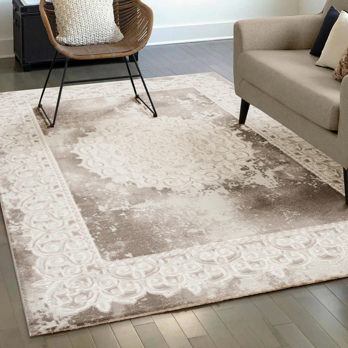 WEBTEPPICH 80/150 cm Harmony Beige rechteckig  - Beige, LIFESTYLE, Textil (80/150cm) - Novel