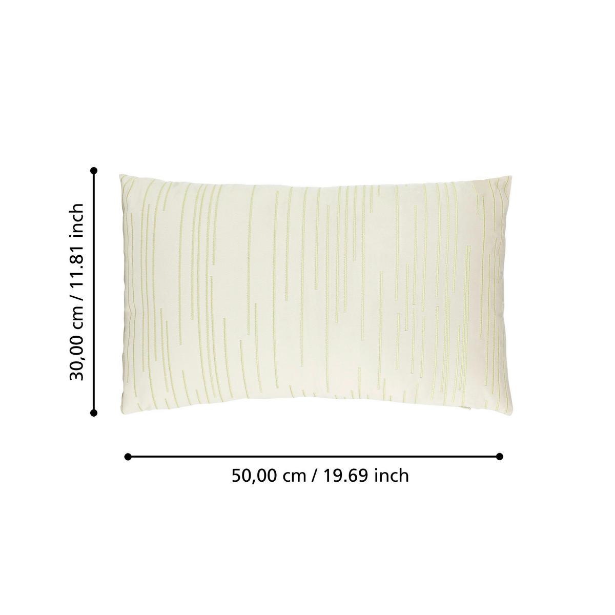 ZIERKISSEN  30/50 cm   - Beige/Goldfarben, Basics, Textil (30/50cm) - Eglo