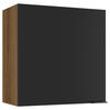 KÜCHENOBERSCHRANK 60/60/31 cm  in Schwarz, Eichefarben  - Eichefarben/Schwarz, Basics, Holzwerkstoff/Metall (60/60/31cm) - MID.YOU