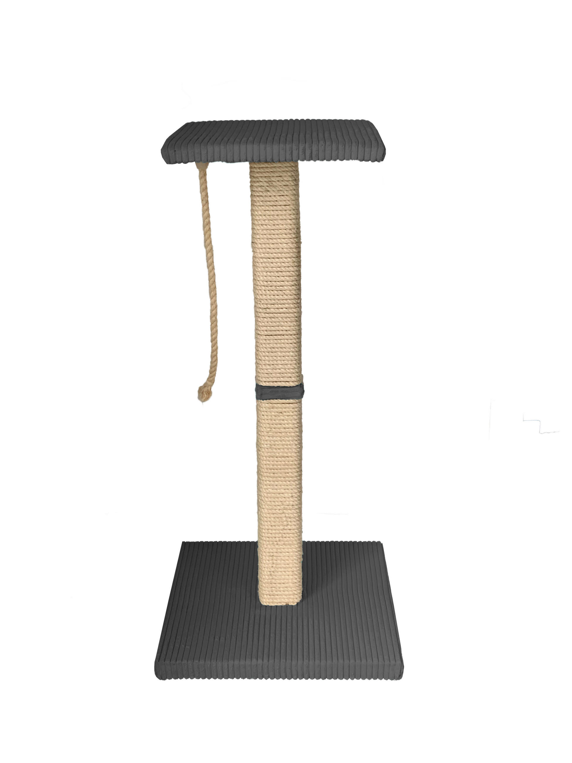KRATZBAUM - Dunkelgrau, Basics, Holzwerkstoff/Textil (45/45/77cm)
