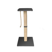 KRATZBAUM - Dunkelgrau, Basics, Holzwerkstoff/Textil (45/45/77cm)