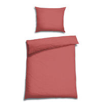 BETTWÄSCHE Seersucker 140/200 cm  - Rot/Weiß, Trend, Textil (140/200cm) - Florella