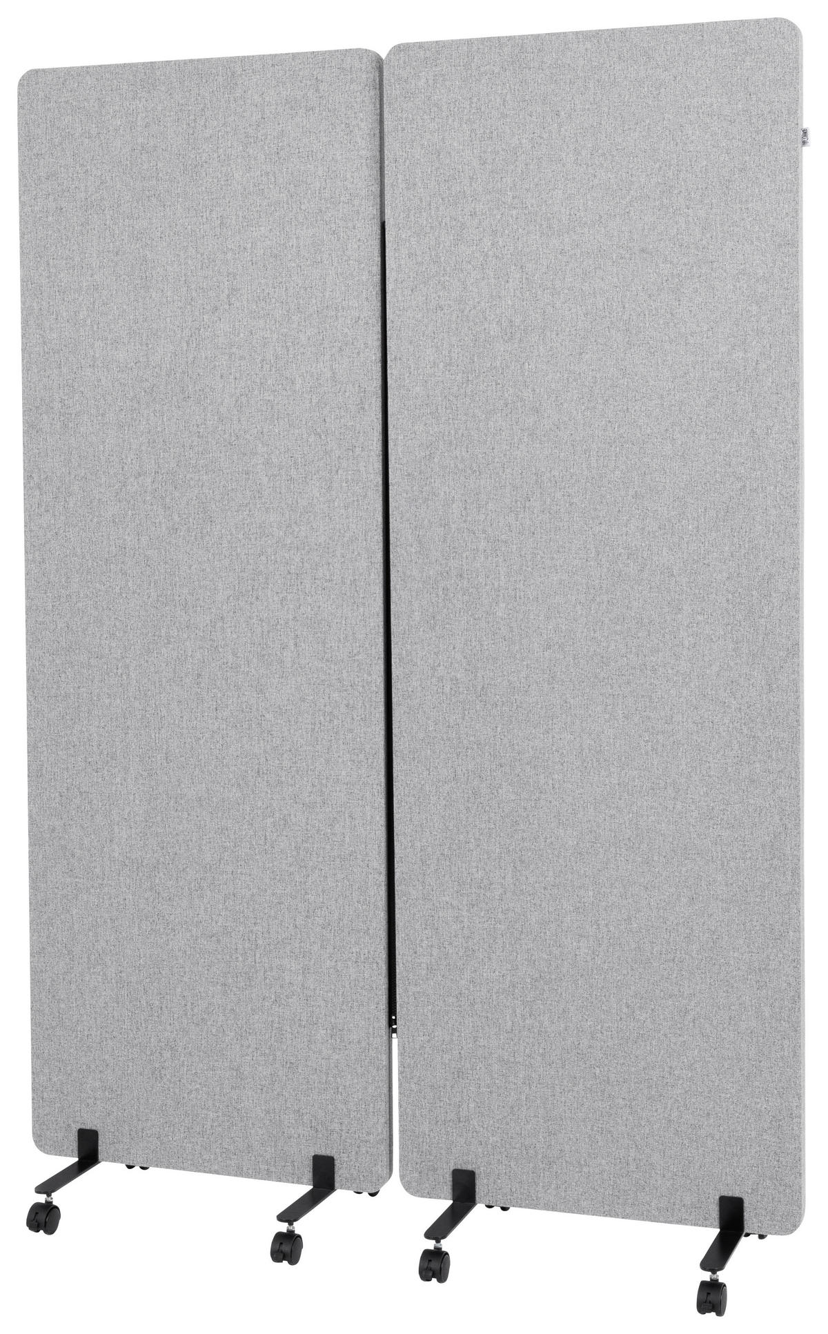 MELLANVÄGG  i metall, plast, textil  ljusgrå  - ljusgrå, Basics, metall/textil (60/177/35cm) - MID.YOU
