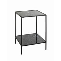 ODKLÁDACÍ STOLEK, černá - černá, Trend, kov/kompozitní dřevo (40/40/60cm)