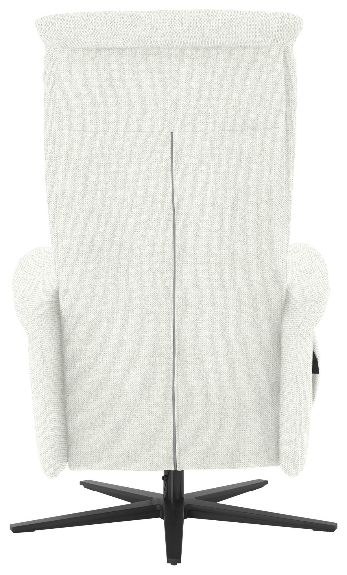 RELAXSESSEL in Textil Weiss  - Weiss/Schwarz, Design, Textil/Metall (77/115/89cm) - Pure Home Comfort