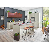 EINBAUKÜCHE LUX  - Grau, Design, Holzwerkstoff - Nolte Küchen