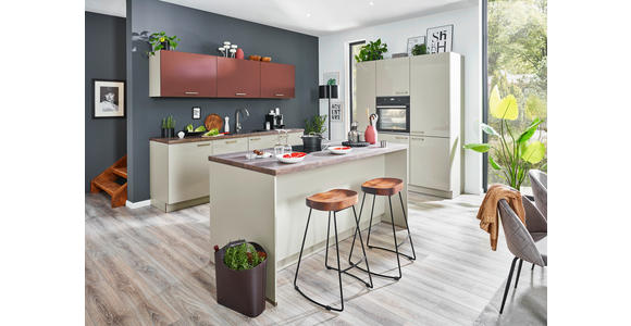 EINBAUKÜCHE - Grau, Design, Holzwerkstoff - Dieter Knoll