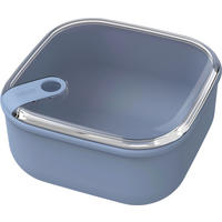 FRISCHHALTEDOSE Ela 1 L  - Blau/Transparent, Basics, Kunststoff (19,5/19,5/10,5cm) - Rotho