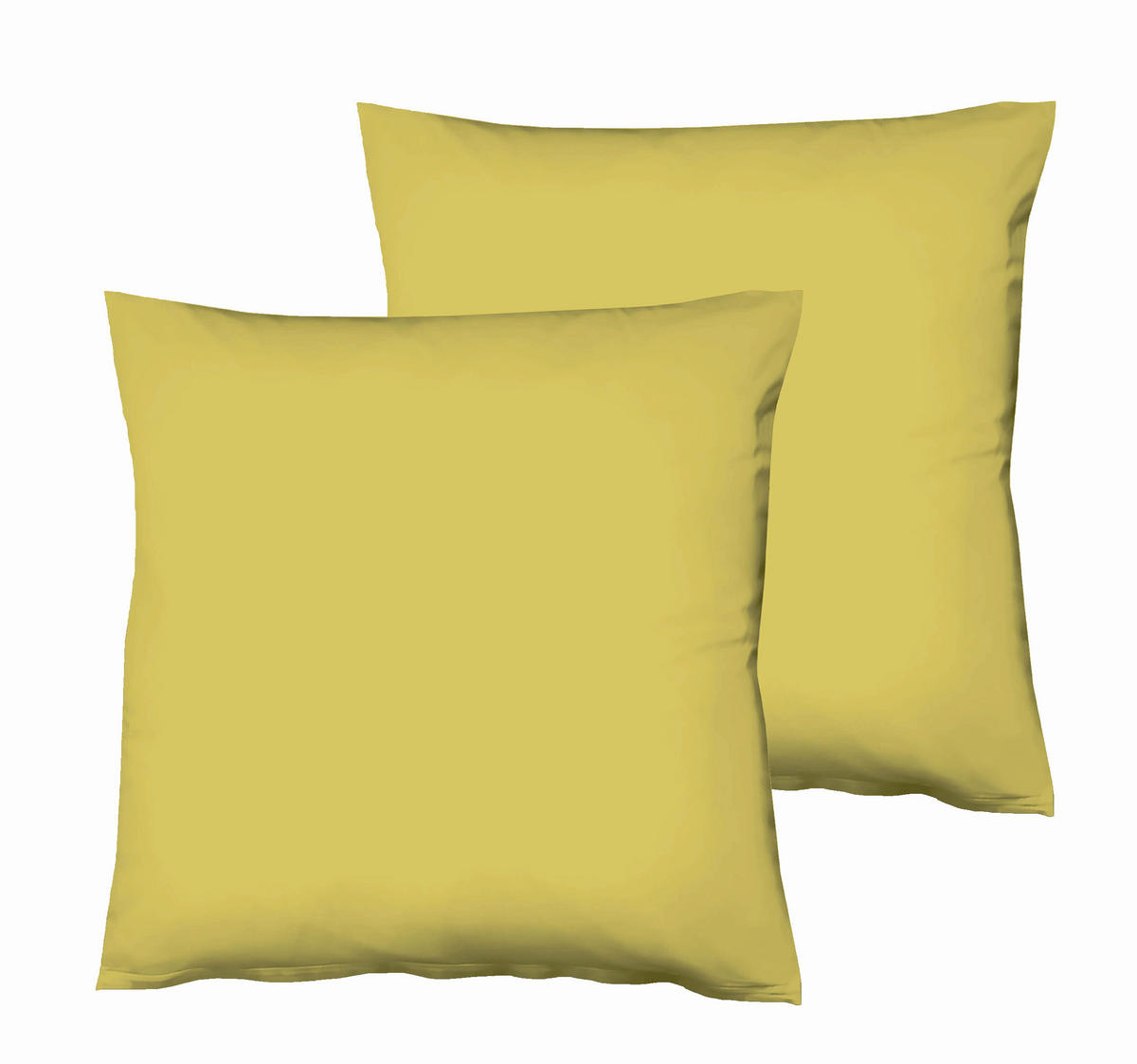 KISSENHÜLLEN-SET 40/40 cm  - Olivgrün, Basics, Textil (40/40cm) - Fleuresse