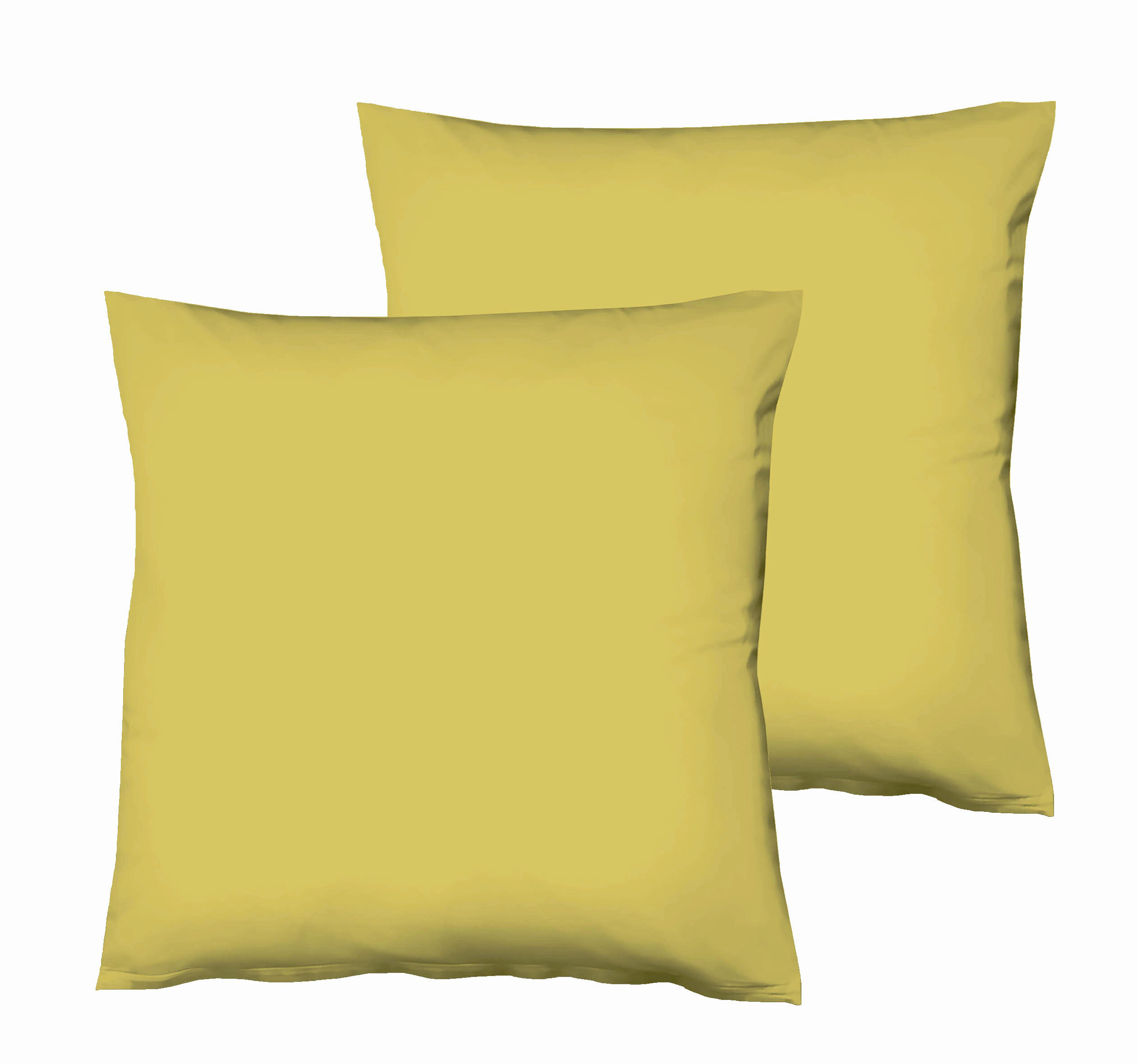 Fleuresse Kissenbezug-Set Olivgrün 40x40 cm