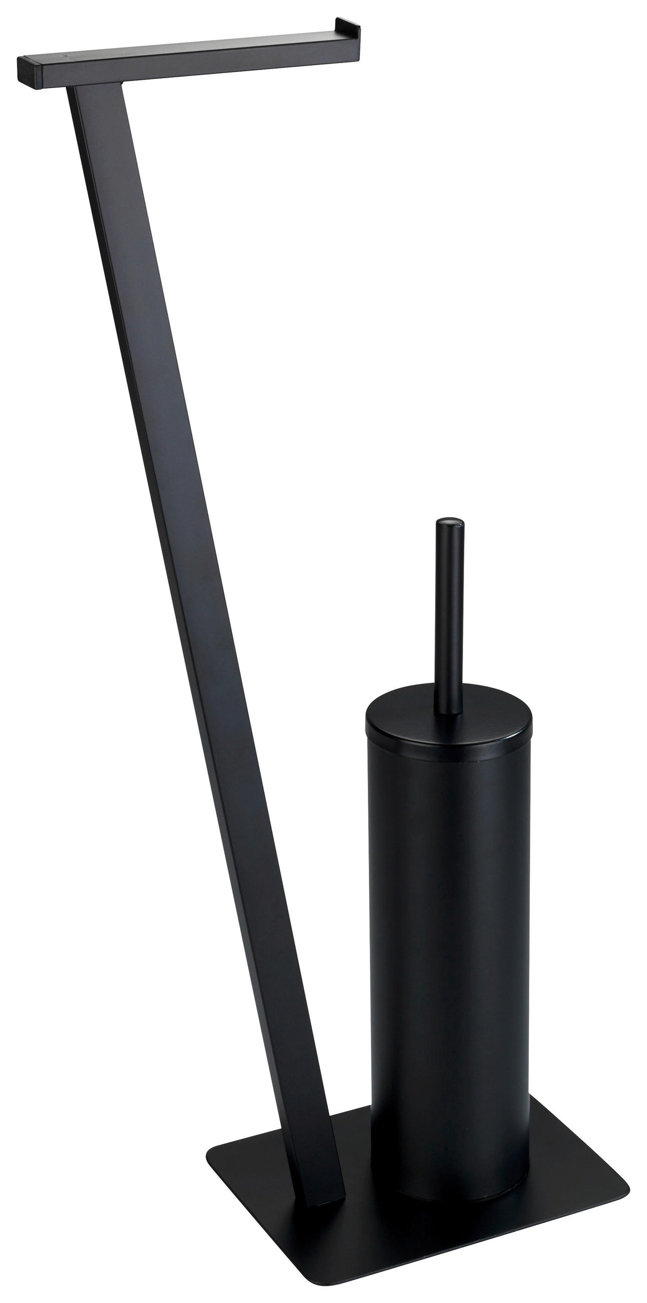 Wenko Wc-Bürstenkombination Schwarz 15x68.5x30 cm