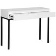 KONSOLENTISCH Schwarz, Weiß  - Schwarz/Weiß, Design, Holzwerkstoff/Metall (100/35/77cm) - Hom`in