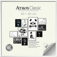 BILDERRAHMEN - Weiß Hochglanz, Basics, Papier/Holzwerkstoff (40/40/1,8cm)