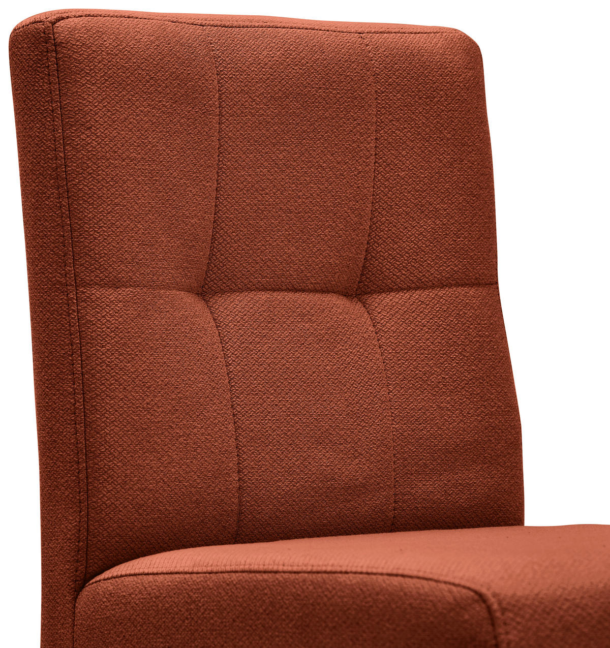 BARHOCKER Webstoff Schwarz, Rostfarben Eisen Stoffauswahl  - Rostfarben/Schwarz, Design, Textil/Metall (42/102/50cm) - home24
