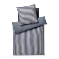 WENDEBETTWÄSCHE Soft Lines Flanell 155/220 cm  - Blau, Basics, Textil (155/220cm) - Joop!