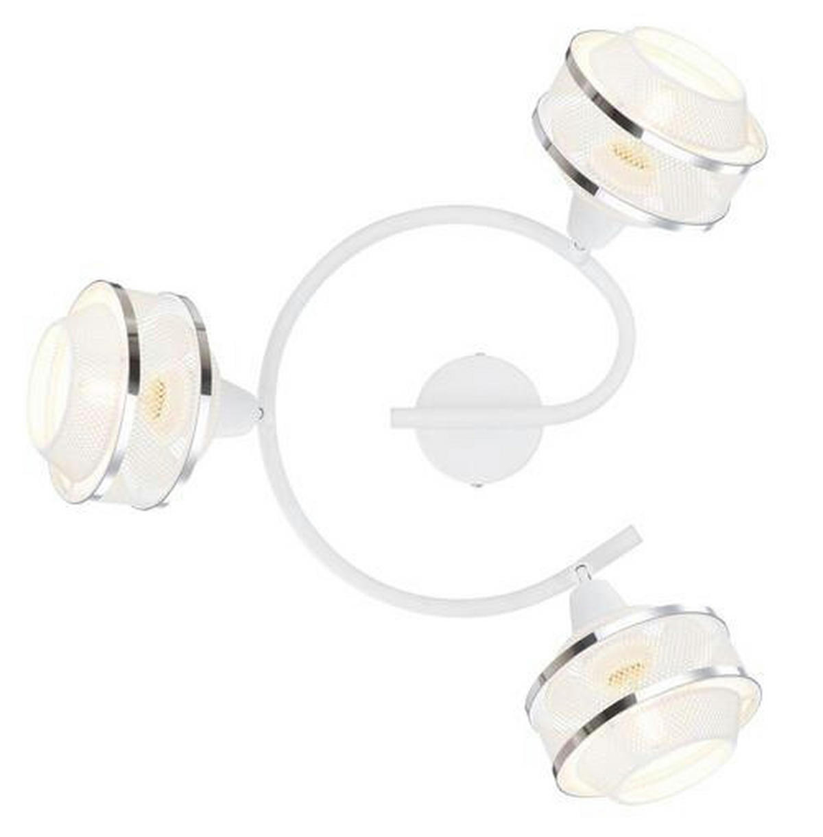 STROPNI REFLEKTOR        25/21,5 cm      E14 - barve kroma/bela, Basics, kovina (25/21,5cm) - Globo