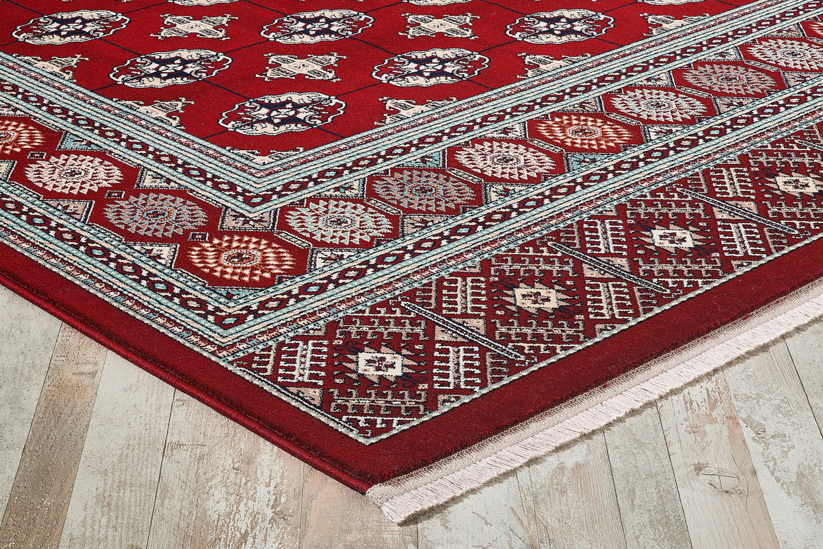 VINTAGE-TEPPICH 160/230 cm Semerkand Dunkelrot  - Dunkelrot, LIFESTYLE, Textil (160/230cm)
