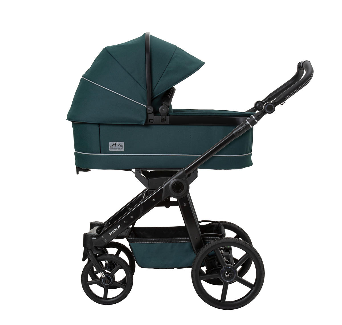 KINDERWAGENSET Outdoor Activity  - Dunkelgrün, Basics, Textil (58,5/115/102cm) - Hartan