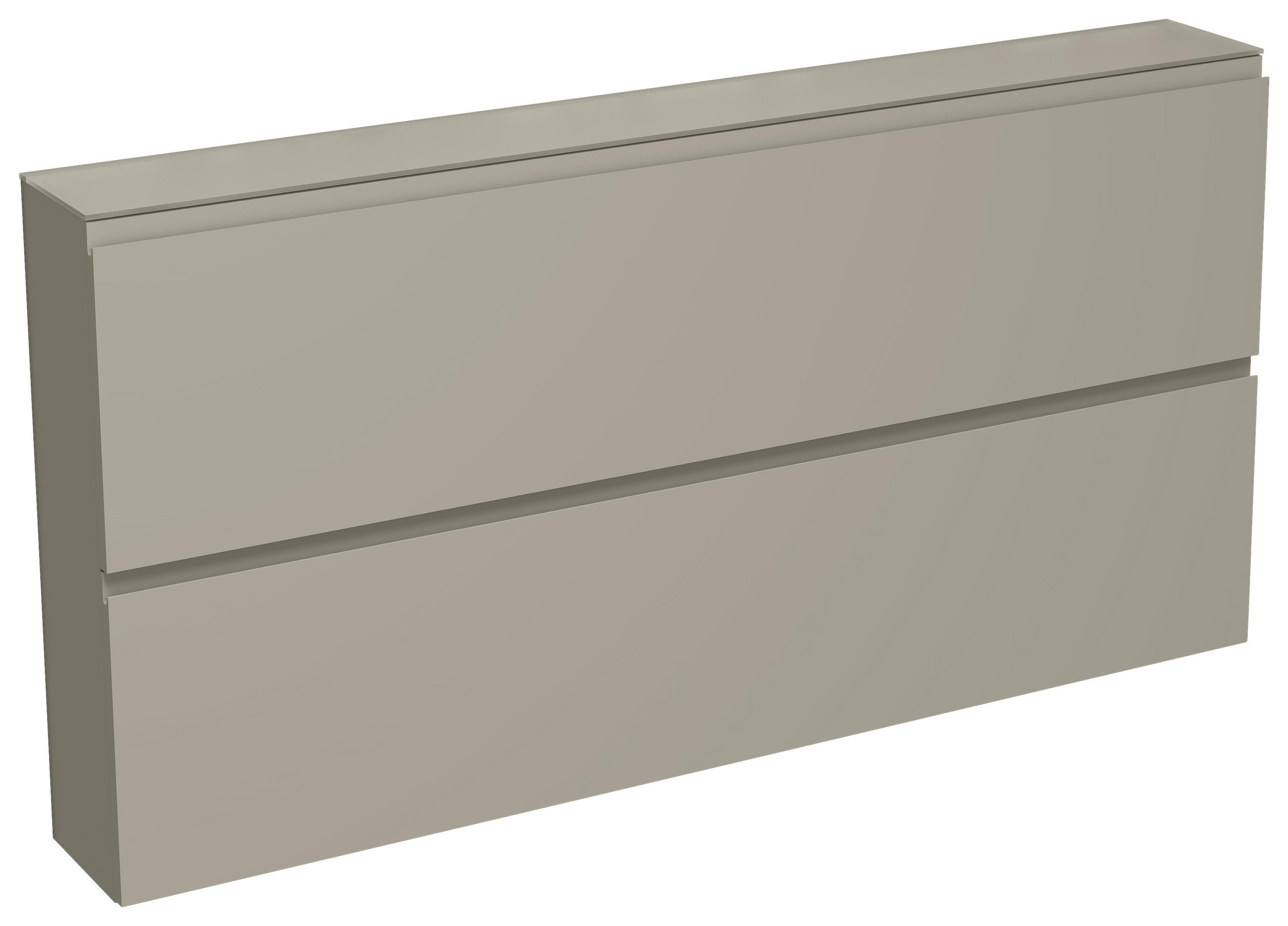 SCHUHKIPPER Taupe - Taupe, Design, Glas (160/81/22cm) - Moderano