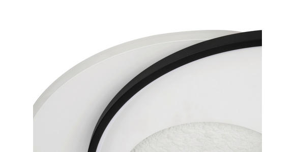 LED-DECKENLEUCHTE 58/50/10,5 cm   - Schwarz/Weiß, Basics, Kunststoff/Metall (58/50/10,5cm) - Novel