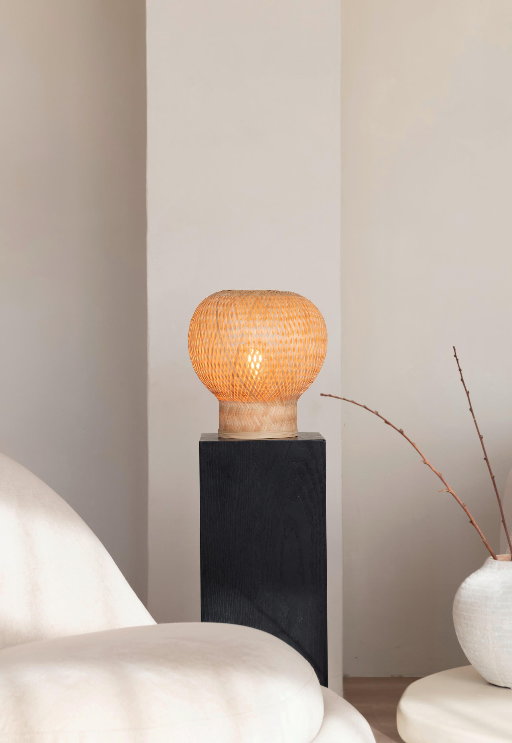 TISCHLEUCHTE Good & Mojo 25/27 cm   - Naturfarben, Basics, Naturmaterialien (25/27cm) - Good & Mojo