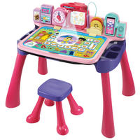LERNSPIEL V-TECH MAGISCHER SCHREIBTISCH  - Pink/Multicolor, Basics, Kunststoff (58,5/40,6/17cm) - Vtech