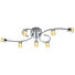 LED-DECKENLEUCHTE - Chromfarben, Design, Glas/Metall (72,5/31,5/18,5cm) - Novel