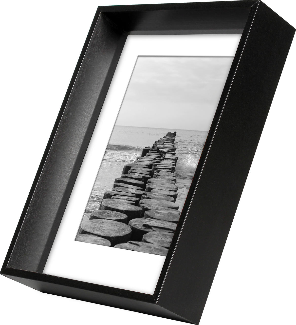 BILDERRAHMEN - Schwarz, Basics, Glas/Holzwerkstoff (13/18cm)