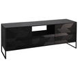 LOWBOARD in 175/60/40 cm - Schwarz, Trend, Holz/Metall (175/60/40cm) - Ambia Home
