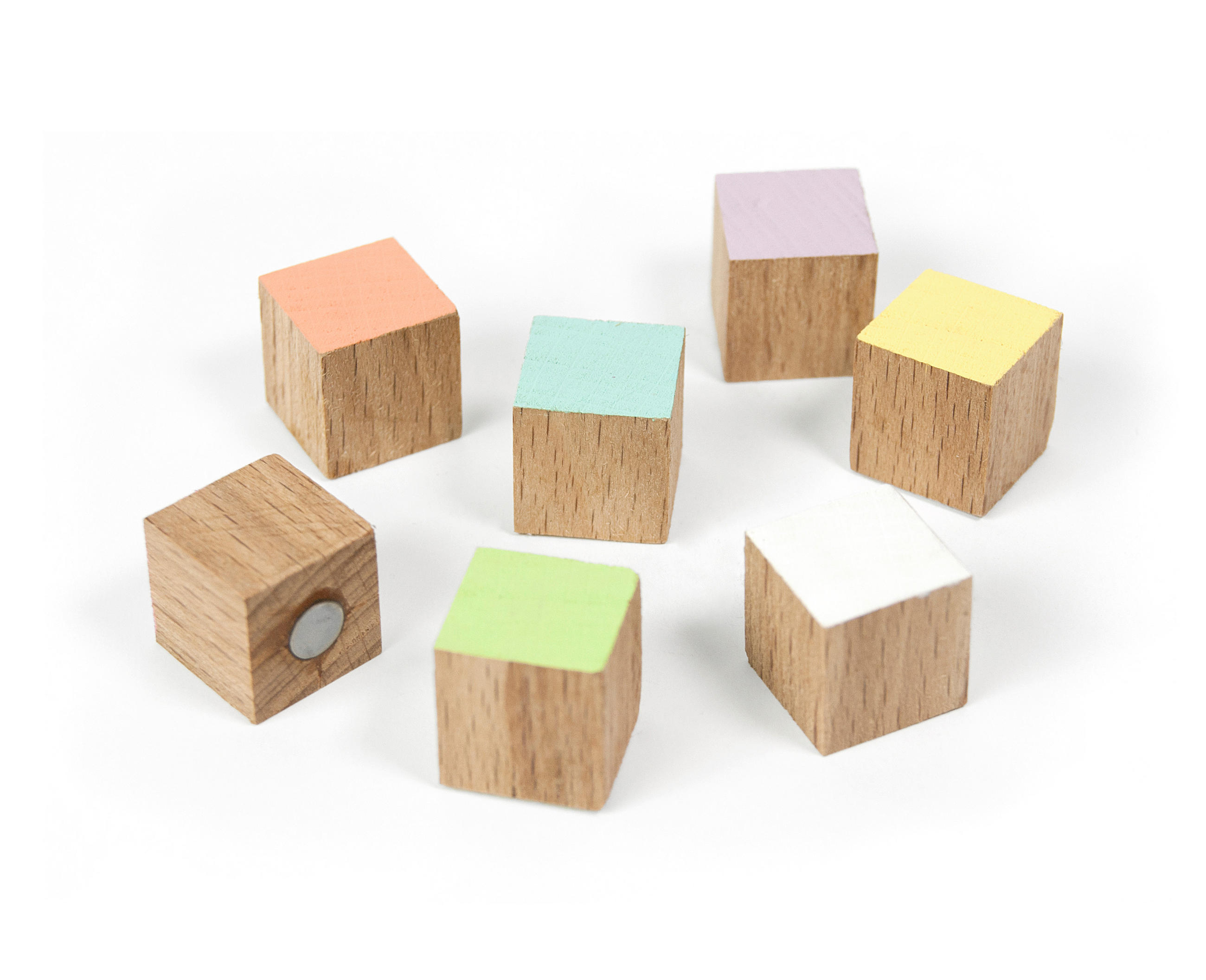 MAGNETSET  - Multicolor, Basics, Holz (1,5/1,5/1,5cm)