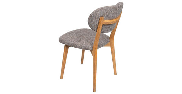 STUHL  Stoffauswahl Webstoff  Blau, Eichefarben  - Blau/Eichefarben, MODERN, Holz/Textil (51/86/60cm) - Carryhome