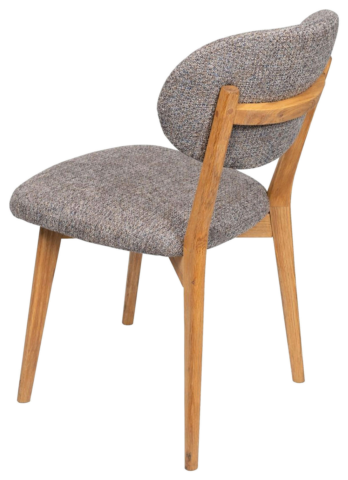 STUHL  Stoffauswahl Webstoff  - Blau/Eichefarben, MODERN, Holz/Textil (51/86/60cm) - Carryhome