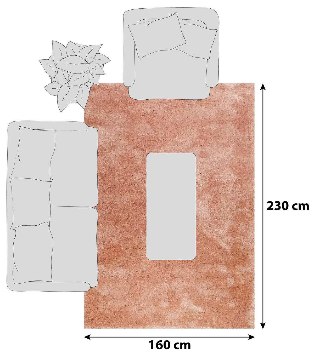 HOCHFLORTEPPICH 160/230 cm Relaxx Cognac  - Cognac, Basics, Textil (160/230cm) - Esprit
