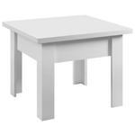 COUCHTISCH quadratisch Weiß 70-140/70/57-77 cm  - Weiß, Design, Holzwerkstoff (70-140/70/57-77cm) - Carryhome