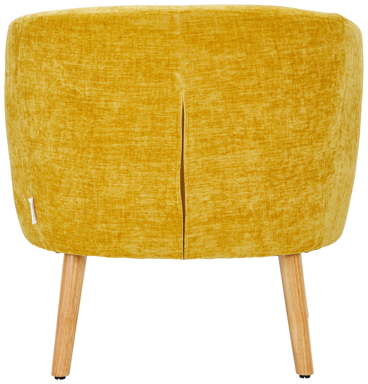 COCKTAILSESSEL Flachgewebe Ecru, Gelb    - Ecru/Gelb, Design, Holz/Textil (72/71/74cm) - MID.YOU